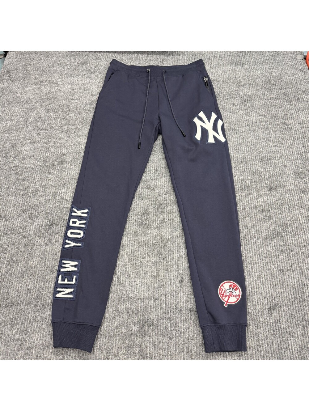 New York Yankees Pro Standard Sweatpants Mens M Blue Patch Embroidered Joggers